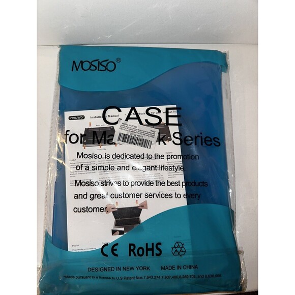 MacBook 13in Aqua Blue Snap On Hard Shell Case Laptop Cover - Picture 3 of 5